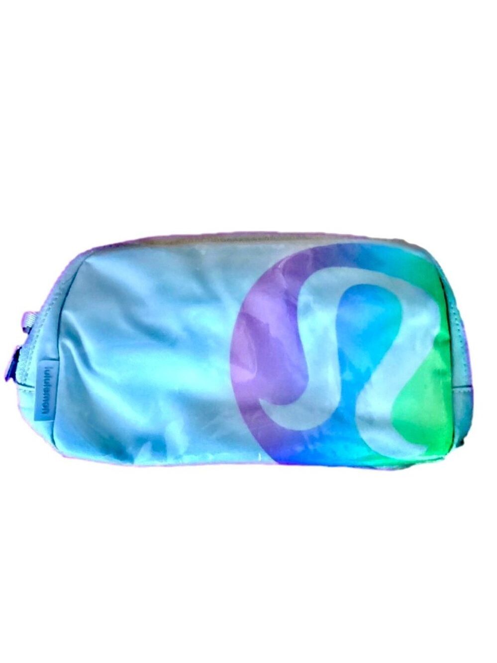 NWT Limited Edition Lululemon 1L Everywhere Belt Bag Silver w Rainbow Logo